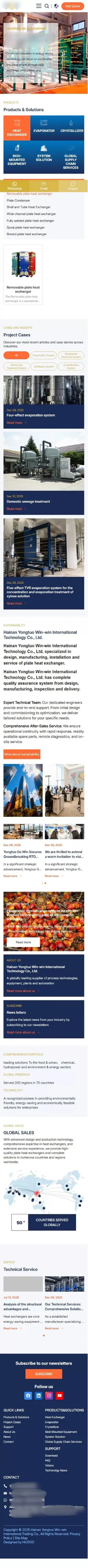 换热蒸发与三废处理设备行业｜俄语站 + Yandex 推广：4个月，10+ 核心词进 Yandex 前三页，俄语市场询盘从 0 到月均 20