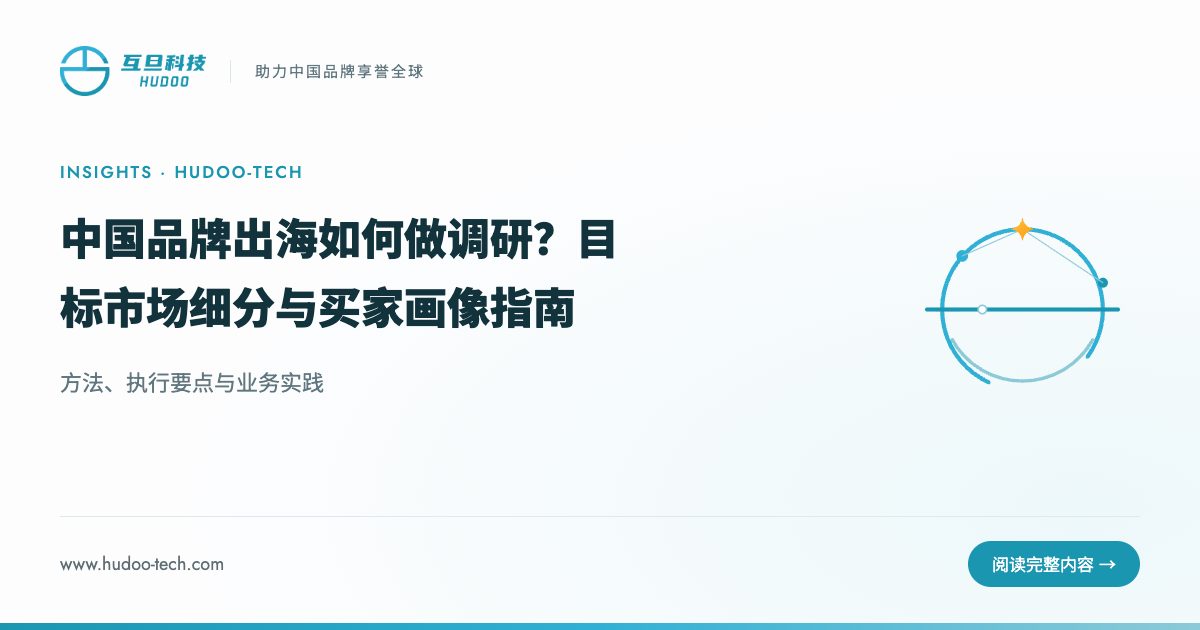 中国品牌出海如何做目标市场与买家画像:方法、执行要点与业务实践
